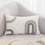 Nuvia Grey White Cushion Cover