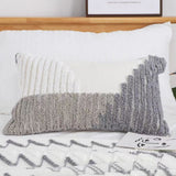 Nuvia Grey White Cushion Cover