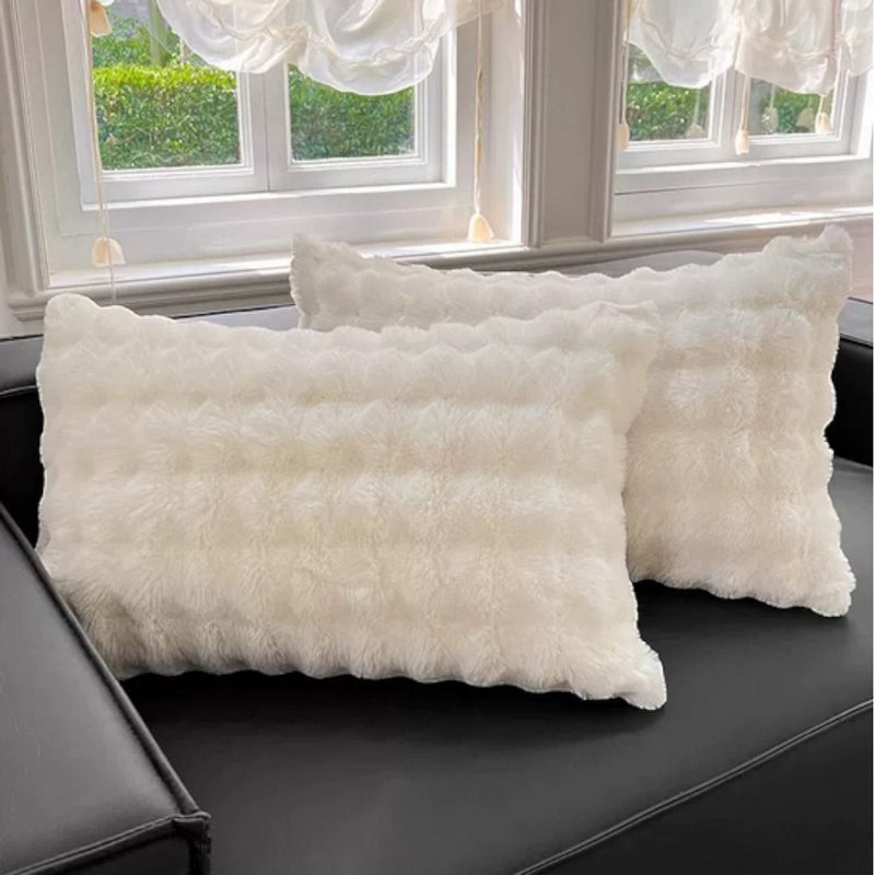 Rabbit Faux Fur Pillow Cover