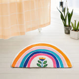 Rainbow Glow Half-Moon Bath Mat