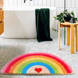 Rainbow Glow Half-Moon Bath Mat