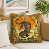 Regal Tiger Artistic Velvet Cushion Cover