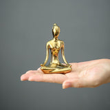 Serene Meditating Woman Statue