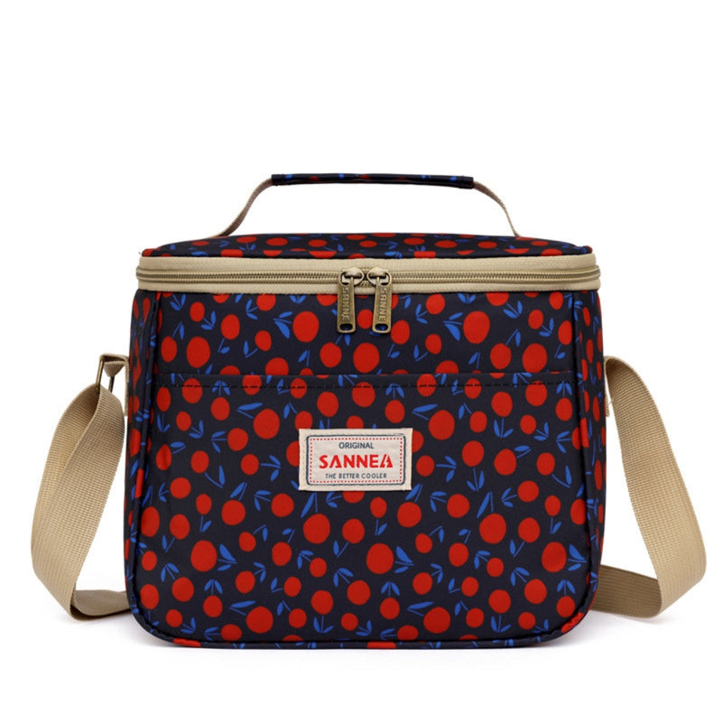 Stylish Retro Floral Insulated Picnic Lunch Bag