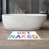 "Get Naked" Funny Bathroom Mat