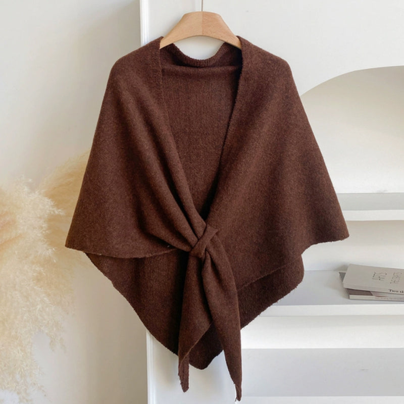 Triangle Soft Poncho Shawl Cape