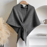 Triangle Soft Poncho Shawl Cape