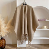 Twilight Chill Acrylic Poncho Shawl