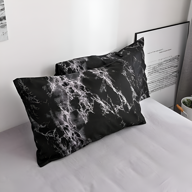 Luxe Black Marble | 3pcs Quilt Cover Sets