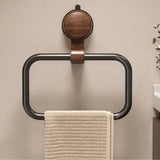 Vintage Wood Removable Towel Rack