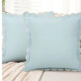 Wave Edge Cotton Cushion Cover