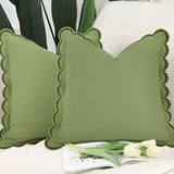 Wave Edge Cotton Cushion Cover