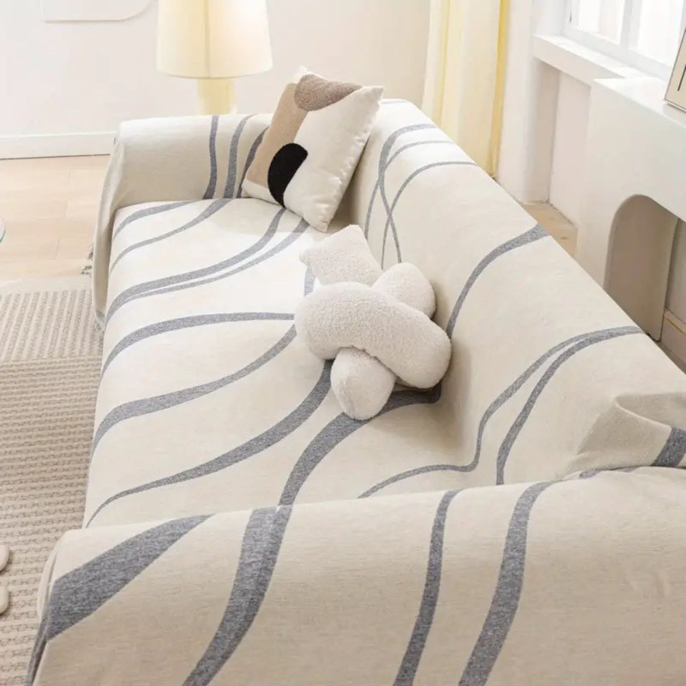 Wave Lines Chenille Couch Covers – Casa & Beyond