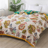 Wildbloom Reversible Flora Cotton Blanket