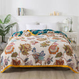 Wildbloom Reversible Flora Cotton Blanket