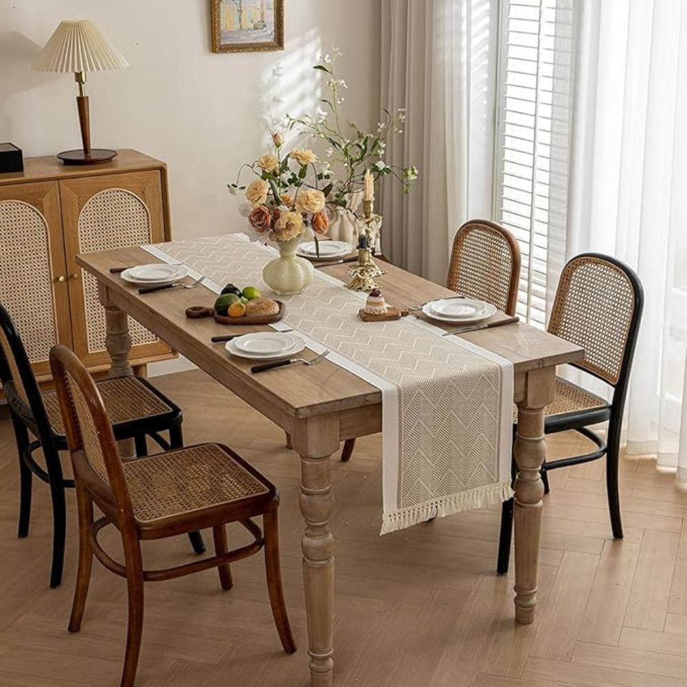 Table Loom Rug Zigzag Loom Table Runner – Casa & Beyond
