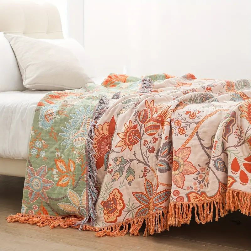 Boho-Scandinavian Cotton Blankets | 100% Cotton Blanket (B1G1)