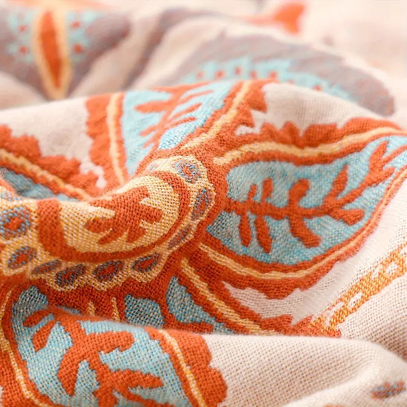 Boho-Scandinavian Cotton Blankets | 100% Cotton Blanket (B1G1)