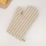 Premium Striped Heat-Resistant Oven Mitt